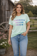 America Needs Jesus Tee