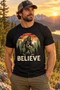 Believe Sasquatch — Black Tee