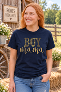 Boy Mama Navy Blue T-Shirt
