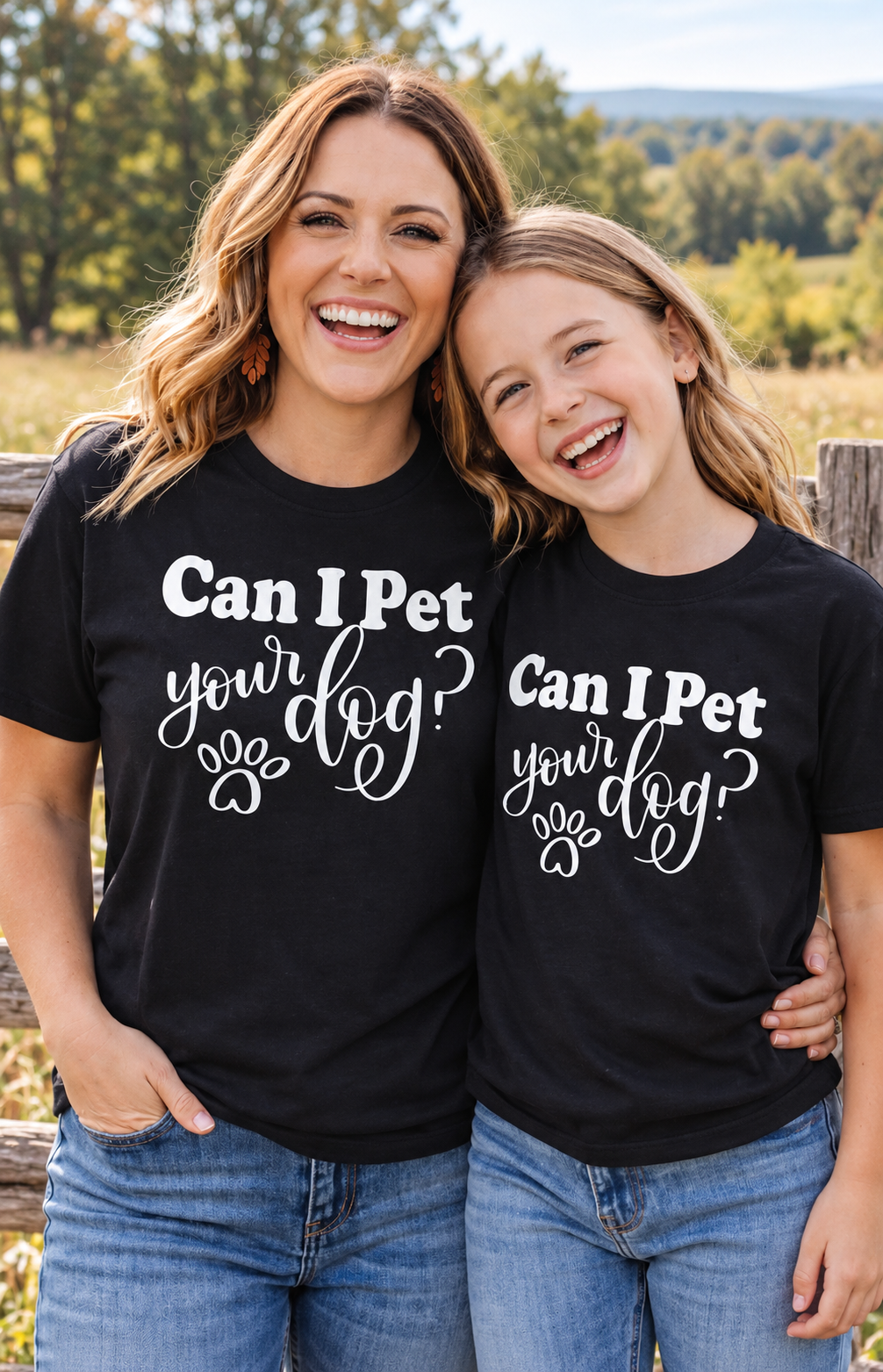 Can I Pet Your Dog? Black Tee