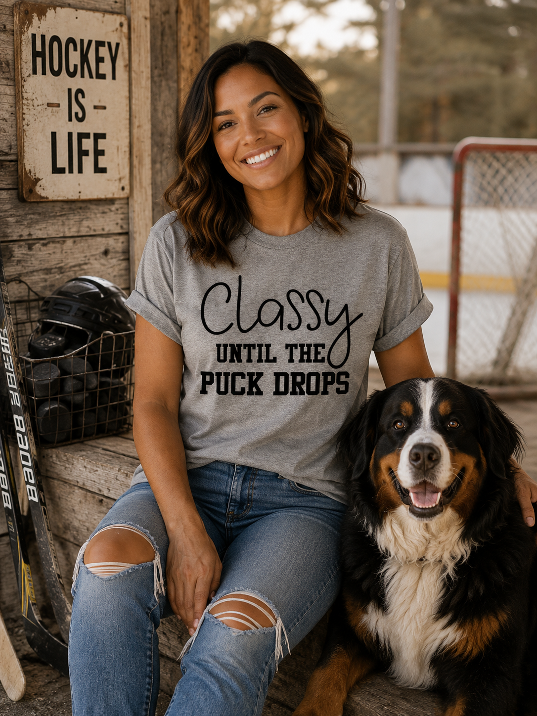 Classy Until the Puck Drops Tee