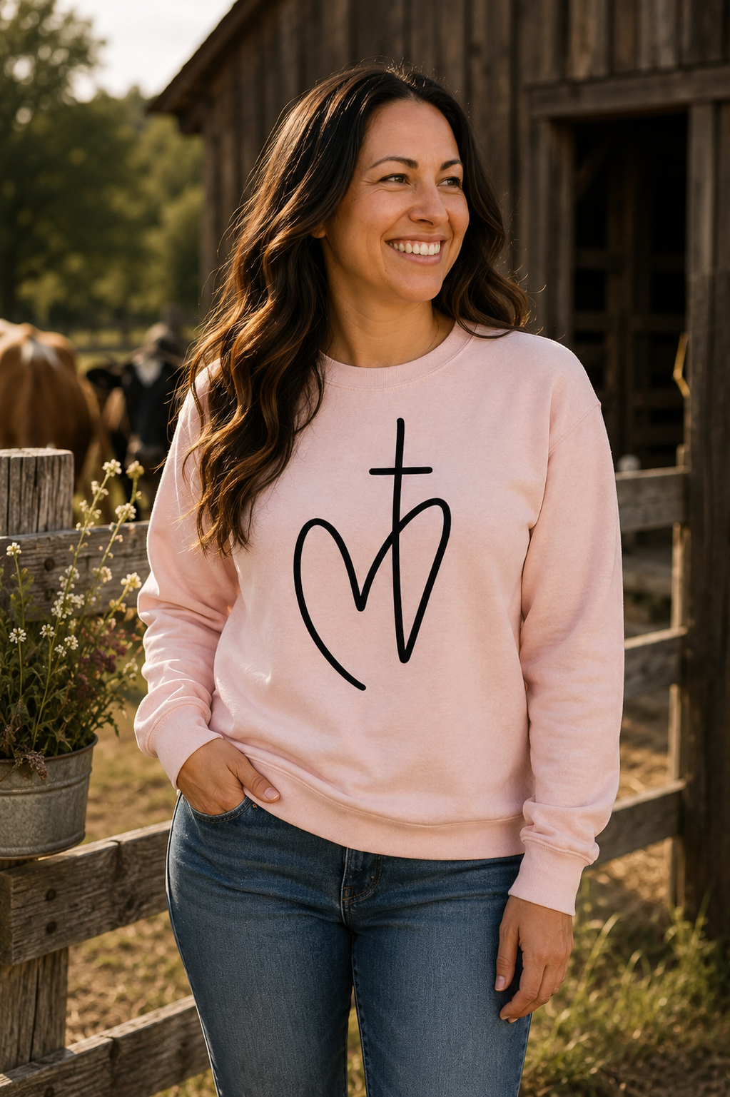 Faith Heat & Cross Sweatshirt