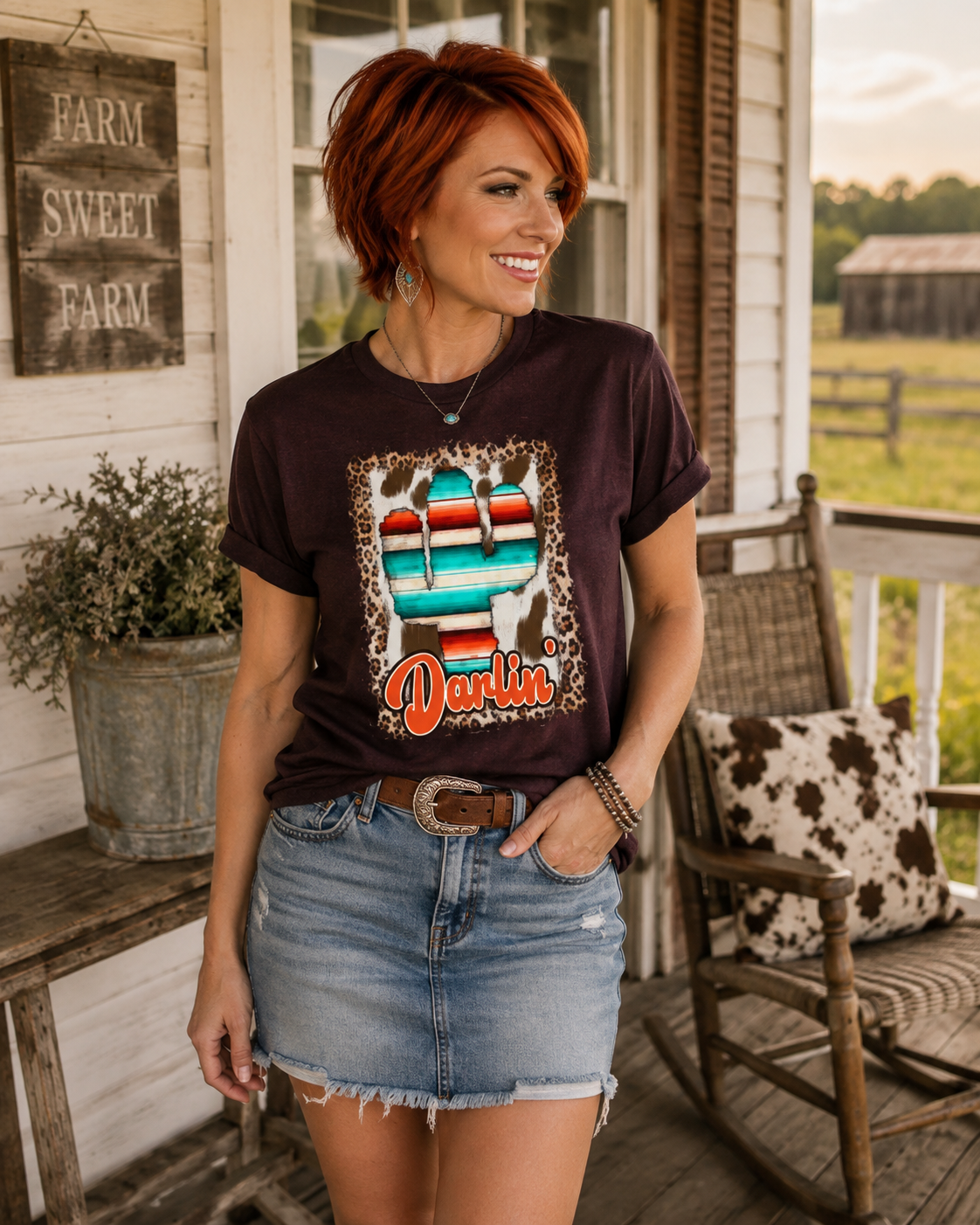 Darlin' Western Cactus Tee
