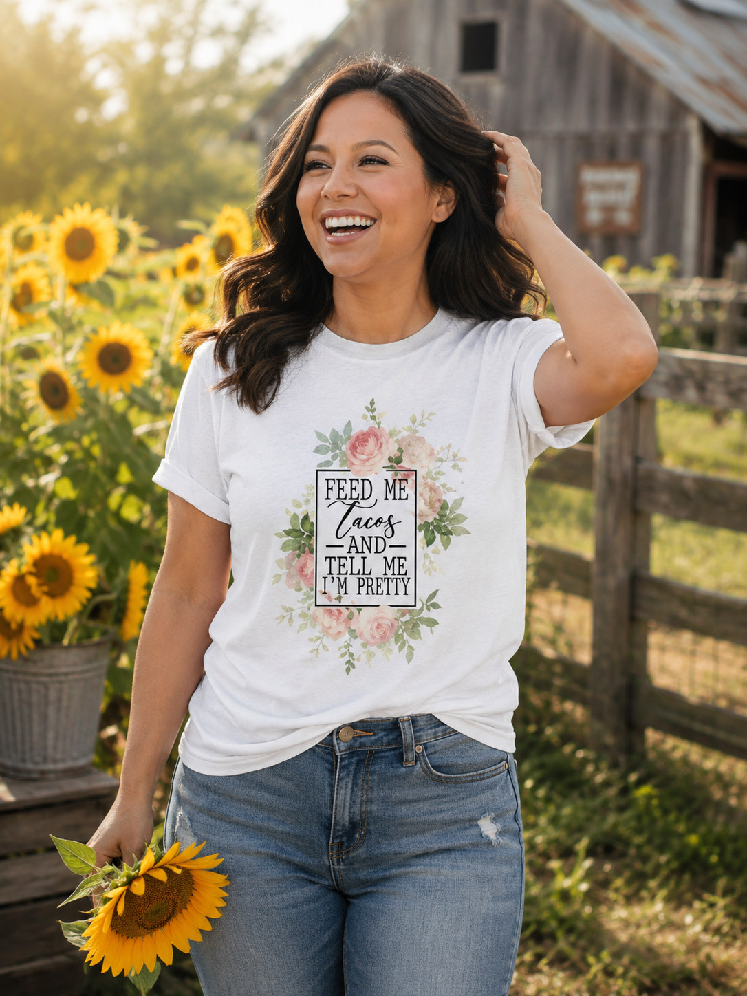Feed Me Tacos and Tell Me I’m Pretty Tee