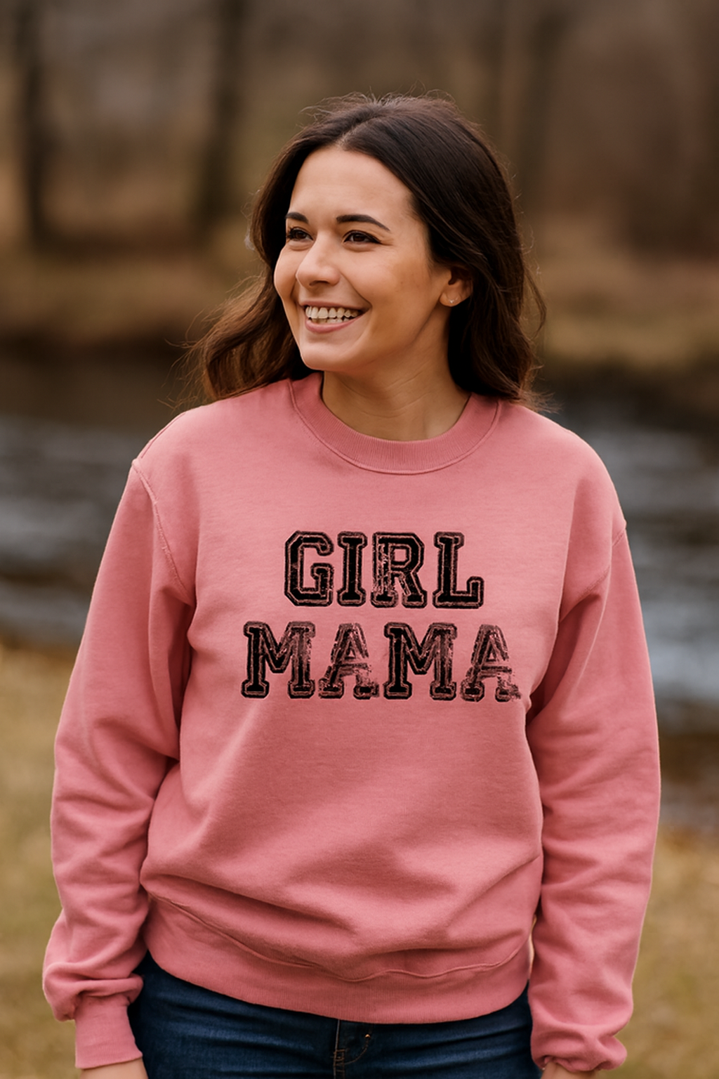 Girl Mama Dusty Rose Sweatshirt