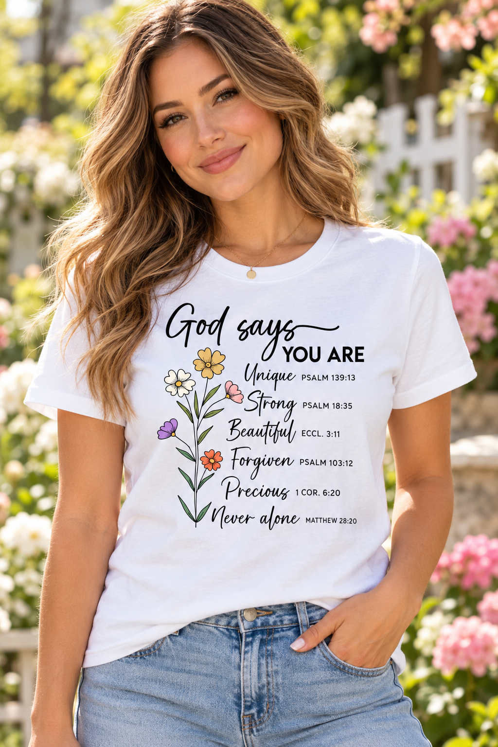 God Says You Are — White Tee