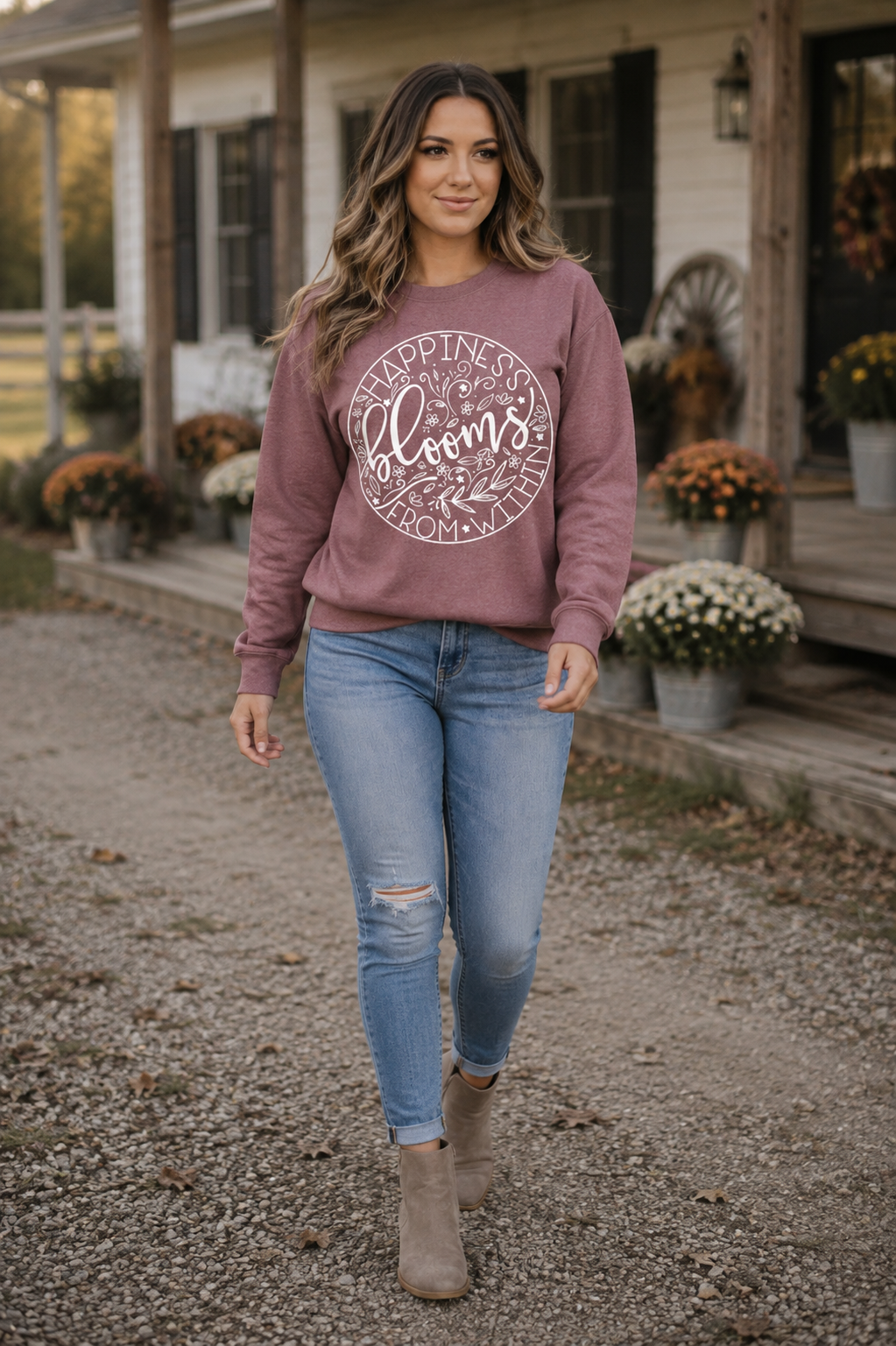 Happiness Blooms From Within Sweatshirt