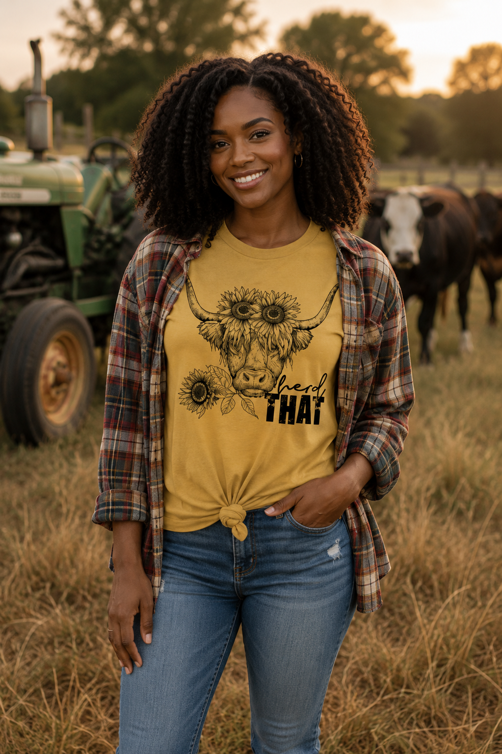 Herd That Sunflower Tee