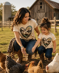 Cow Print Heart Tee Toddler