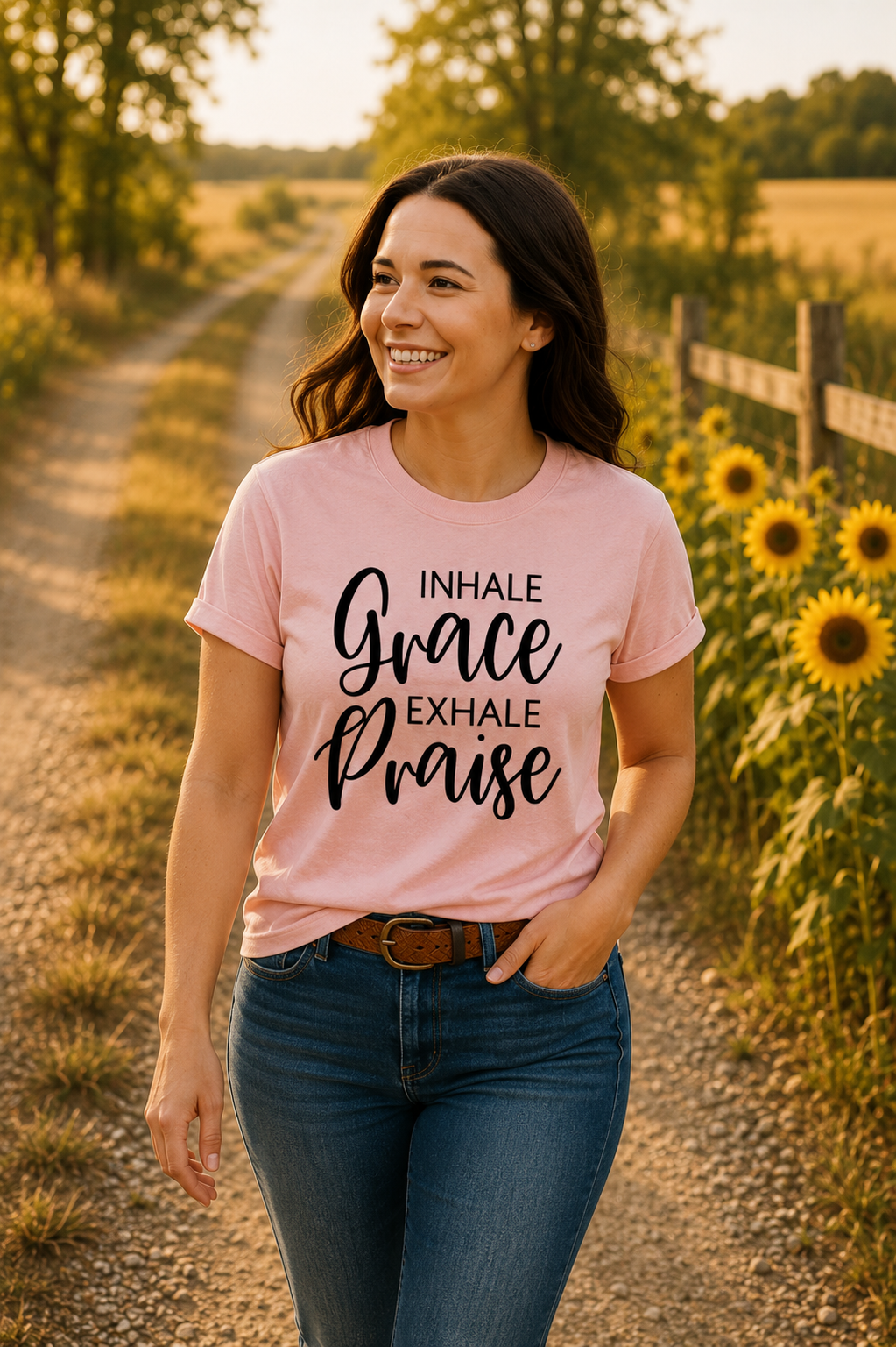 Inhale Grace, Exhale Praise Tee
