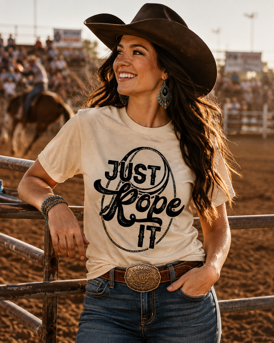 Just Rope It Western Tee