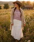 Let Me Tell You ’Bout My Jesus Tee – White Font