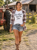 Let Me Tell You ’Bout My Jesus Tee – Black Font