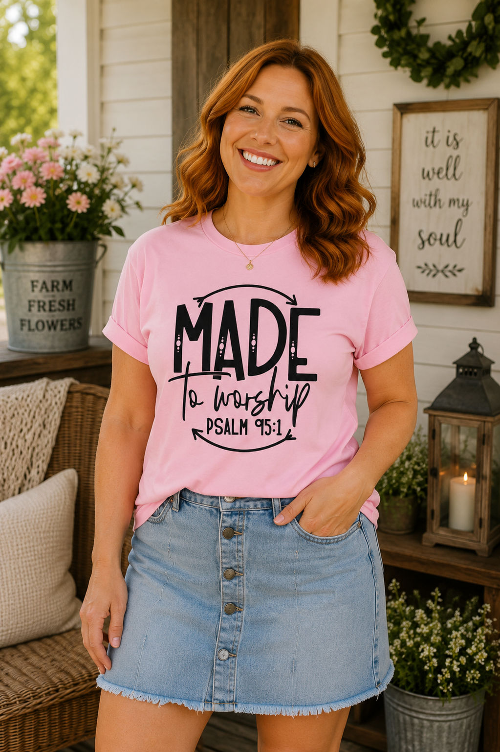 Made to Worship Tee – Psalm 95:1