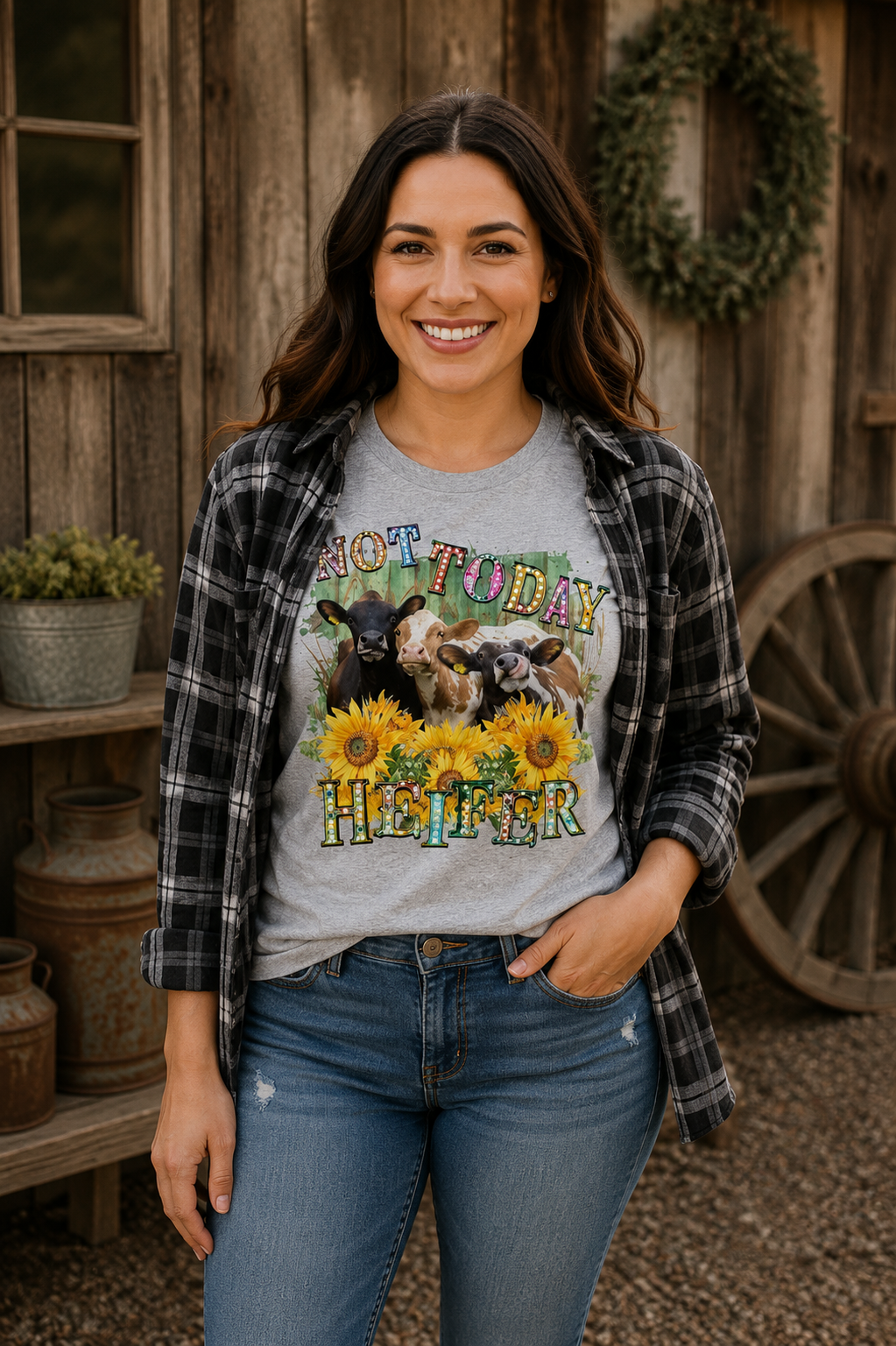 Not Today Heifer Tee 🐄🌻