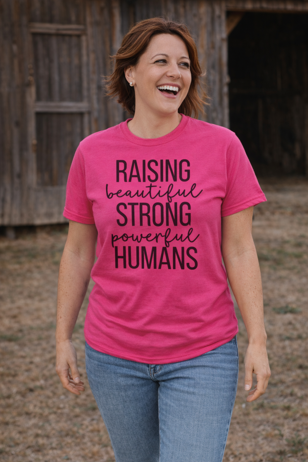 Raising Beautiful Strong Humans T-shirt