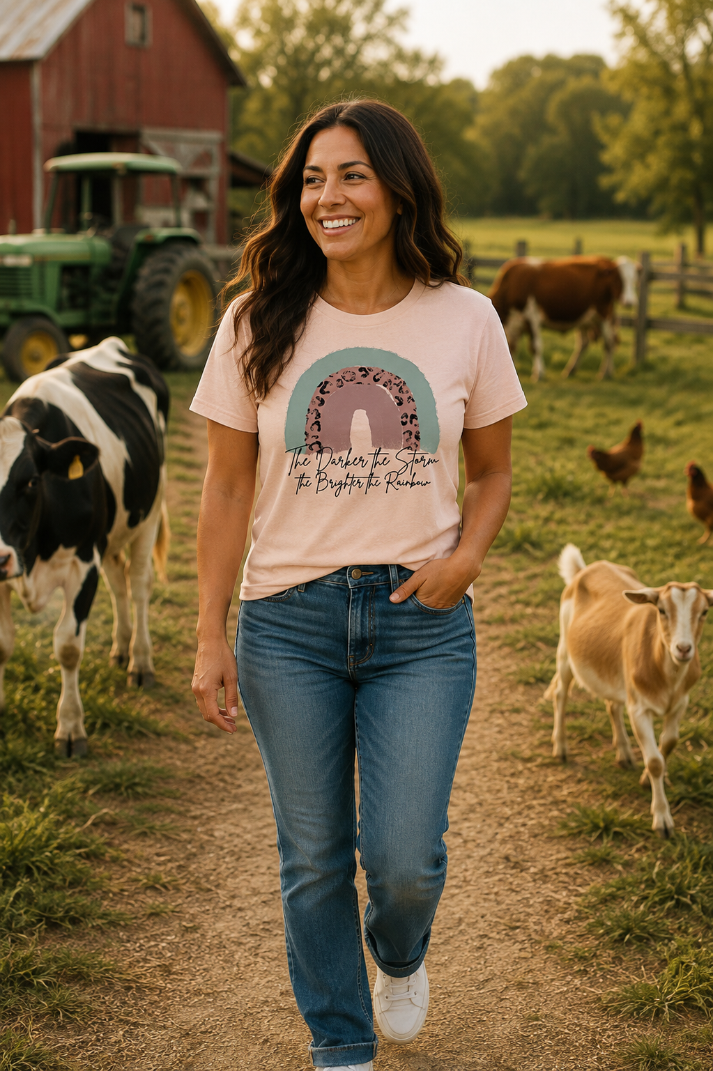 The Darker the Storm, The Brighter the Rainbow Tee