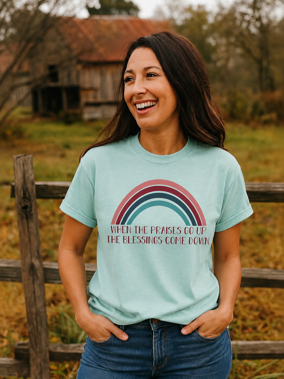 When the Praises Go Up, the Blessings Come Down Tee